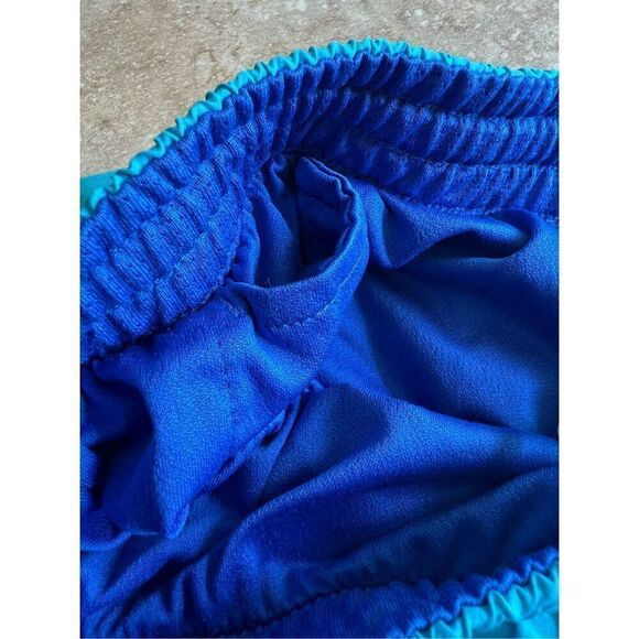 Nike Dri-Fit Gym Shorts Running Athletic Blue & Aqua Womens Medium VGUC $39 - Picture 6 of 6